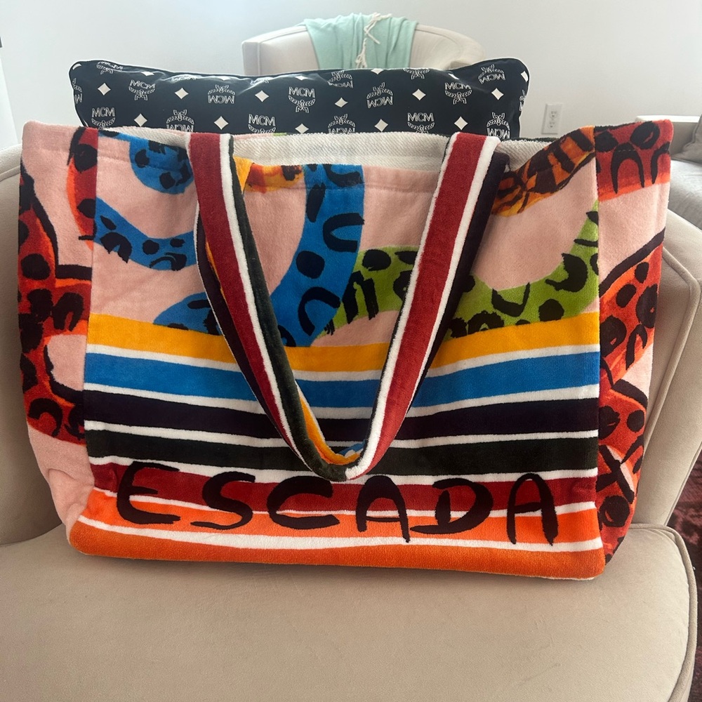 Escada Colorful Large Towel Bag